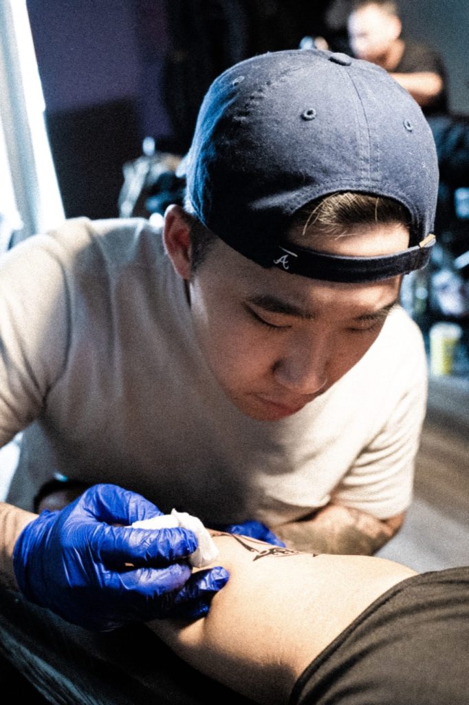 Justin, tattoo artist at The KCHN Tattoos in Scarborough