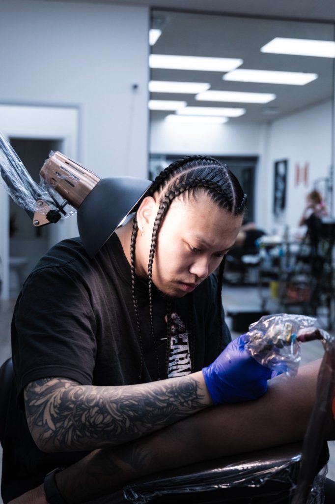 Yb, tattoo artist at The KCHN Tattoos in Scarborough